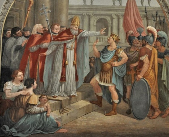 Sant'Ambrogio e l'Imperatore Teodosio